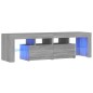 vidaXL Mobile Porta TV con Luci LED grigio sonoma 140x36,5x40 cm vidaXL Mobile Porta TV con Luci LED grigio sonoma 140x36,5x40 cm