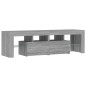 vidaXL Mobile Porta TV con Luci LED grigio sonoma 140x36,5x40 cm vidaXL Mobile Porta TV con Luci LED grigio sonoma 140x36,5x40 cm