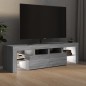 vidaXL Mobile Porta TV con Luci LED grigio sonoma 140x36,5x40 cm vidaXL Mobile Porta TV con Luci LED grigio sonoma 140x36,5x40 cm