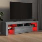 vidaXL Mobile Porta TV con Luci LED grigio sonoma 140x36,5x40 cm vidaXL Mobile Porta TV con Luci LED grigio sonoma 140x36,5x40 cm