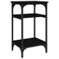 Tavolino Nero 35x30x60 cm in Legno Multistrato Tavolino Nero 35x30x60 cm in Legno Multistrato