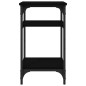 Tavolino Nero 35x30x60 cm in Legno Multistrato Tavolino Nero 35x30x60 cm in Legno Multistrato