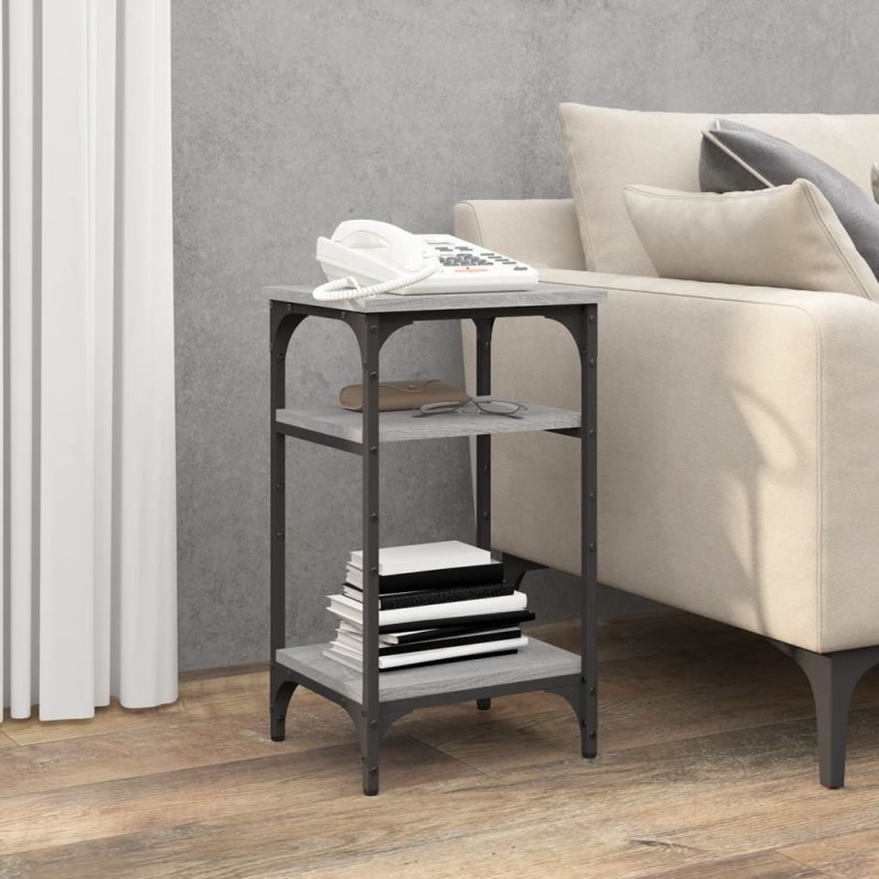 Tavolino Grigio Sonoma 35x30x60 cm in Legno Multistrato Tavolino Grigio Sonoma 35x30x60 cm in Legno Multistrato