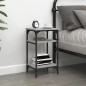 Tavolino Grigio Sonoma 35x30x60 cm in Legno Multistrato Tavolino Grigio Sonoma 35x30x60 cm in Legno Multistrato