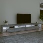 vidaXL Mobile Porta TV con Luci LED Grigio Sonoma 290x36,5x40 cm vidaXL Mobile Porta TV con Luci LED Grigio Sonoma 290x36,5x40 cm
