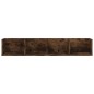 Mensola Muro Porta PC Rovere Fumo 100x18x18cm Legno Multistrato Mensola Muro Porta PC Rovere Fumo 100x18x18cm Legno Multistrato