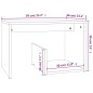 Tavolino Grigio Sonoma 59x36x38 cm in Legno Multistrato Tavolino Grigio Sonoma 59x36x38 cm in Legno Multistrato