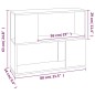 Libreria/Divisorio Rovere Fumo 80x24x63 cm
