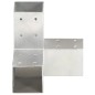 vidaXL Connettori per Pali a Forma di Y 4 pz Metallo Zincato 71x71 mm vidaXL Connettori per Pali a Forma di Y 4 pz Metallo Zincato 71x71 mm