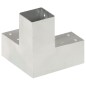 vidaXL Connettori per Pali a Forma di Y 4 pz Metallo Zincato 71x71 mm vidaXL Connettori per Pali a Forma di Y 4 pz Metallo Zincato 71x71 mm