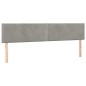 vidaXL Giroletto a Molle con Materasso Grigio Chiaro 200x200cm Velluto