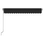 vidaXL Tenda da Sole Retrattile Manuale LED 450x350 cm Antracite vidaXL Tenda da Sole Retrattile Manuale LED 450x350 cm Antracite