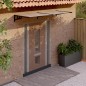 Tettoia per Porta Nera 239x90 cm in Policarbonato Tettoia per Porta Nera 239x90 cm in Policarbonato