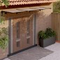 Tettoia per Porta Nera 358,5x90 cm in Policarbonato Tettoia per Porta Nera 358,5x90 cm in Policarbonato