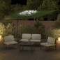 Ombrellone a Sbalzo LED Verde 400x300 cm Ombrellone a Sbalzo LED Verde 400x300 cm