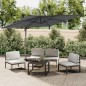 Ombrellone a Sbalzo LED Antracite 400x300 cm Ombrellone a Sbalzo LED Antracite 400x300 cm