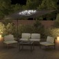 Ombrellone a Sbalzo LED Antracite 400x300 cm Ombrellone a Sbalzo LED Antracite 400x300 cm