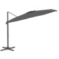 Ombrellone a Sbalzo LED Antracite 400x300 cm Ombrellone a Sbalzo LED Antracite 400x300 cm