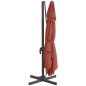 Ombrellone a Sbalzo LED Terracotta 400x300 cm Ombrellone a Sbalzo LED Terracotta 400x300 cm