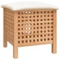Sgabello da Bagno 48x47,5x52 cm in Legno Massello di Noce Sgabello da Bagno 48x47,5x52 cm in Legno Massello di Noce
