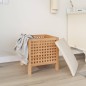 Sgabello da Bagno 48x47,5x52 cm in Legno Massello di Noce Sgabello da Bagno 48x47,5x52 cm in Legno Massello di Noce