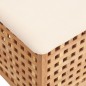 Sgabello da Bagno 48x47,5x52 cm in Legno Massello di Noce Sgabello da Bagno 48x47,5x52 cm in Legno Massello di Noce