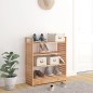 Scarpiera con Cassetto 70x27x81 cm Legno Massello di Noce Scarpiera con Cassetto 70x27x81 cm Legno Massello di Noce