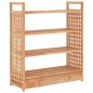 Scarpiera con Cassetto 70x27x81 cm Legno Massello di Noce Scarpiera con Cassetto 70x27x81 cm Legno Massello di Noce
