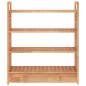 Scarpiera con Cassetto 70x27x81 cm Legno Massello di Noce Scarpiera con Cassetto 70x27x81 cm Legno Massello di Noce