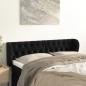 Testiera ad Orecchio Nera 163x23x78/88 cm in Velluto Testiera ad Orecchio Nera 163x23x78/88 cm in Velluto