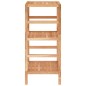 Scaffale da Bagno 35,5x35,5x79 cm in Legno Massello di Noce Scaffale da Bagno 35,5x35,5x79 cm in Legno Massello di Noce