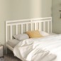 Testiera per Letto Bianca 186x4x100cm in Legno Massello di Pino Testiera per Letto Bianca 186x4x100cm in Legno Massello di Pino