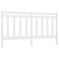 Testiera per Letto Bianca 186x4x100cm in Legno Massello di Pino Testiera per Letto Bianca 186x4x100cm in Legno Massello di Pino