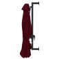 vidaXL Ombrellone a Muro con Palo in Metallo 300 cm Rosso Borgogna