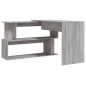 Scrivania Angolare Grigio Sonoma 200x50x76 cm Legno Multistrato Scrivania Angolare Grigio Sonoma 200x50x76 cm Legno Multistrato