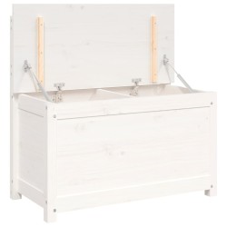Panca Bianca 80x41x77 cm in Legno Massello di Pino