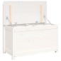 Panca Bianca 80x41x77 cm in Legno Massello di Pino