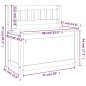 Panca Bianca 80x41x77 cm in Legno Massello di Pino