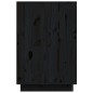 Scrivania Nera 140x50x75 cm in Legno Massello di Pino Scrivania Nera 140x50x75 cm in Legno Massello di Pino