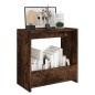 Tavolino Rovere Fumo 50x26x50 cm in Legno Multistrato Tavolino Rovere Fumo 50x26x50 cm in Legno Multistrato