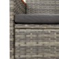 vidaXL Sedie da Giardino con Cuscini 2 pz in Polyrattan Grigie