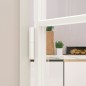 Porta Interna Bianca 93x201,5cm Vetro Temperato Alluminio Slim Porta Interna Bianca 93x201,5cm Vetro Temperato Alluminio Slim
