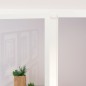 vidaXL Porta Interna Bianca 102x201,5cm Vetro Temperato Alluminio Slim vidaXL Porta Interna Bianca 102x201,5cm Vetro Temperato Alluminio Slim