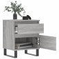 vidaXL Comodini 2pz Grigio Sonoma 40x35x50 cm in Legno Multistrato vidaXL Comodini 2pz Grigio Sonoma 40x35x50 cm in Legno Multistrato