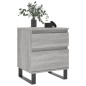 vidaXL Comodini 2pz Grigio Sonoma 40x35x50 cm in Legno Multistrato vidaXL Comodini 2pz Grigio Sonoma 40x35x50 cm in Legno Multistrato
