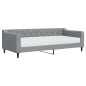 vidaXL Divano Letto con Materasso Grigio Chiaro 90x200 cm in Tessuto vidaXL Divano Letto con Materasso Grigio Chiaro 90x200 cm in Tessuto
