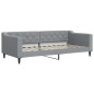 vidaXL Divano Letto con Materasso Grigio Chiaro 90x200 cm in Tessuto vidaXL Divano Letto con Materasso Grigio Chiaro 90x200 cm in Tessuto
