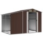 vidaXL Capanno da Giardino Marrone 277x192,5x179 cm in Acciaio Zincato vidaXL Capanno da Giardino Marrone 277x192,5x179 cm in Acciaio Zincato