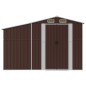 vidaXL Capanno da Giardino Marrone 277x192,5x179 cm in Acciaio Zincato vidaXL Capanno da Giardino Marrone 277x192,5x179 cm in Acciaio Zincato