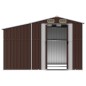 vidaXL Capanno da Giardino Marrone 277x192,5x179 cm in Acciaio Zincato vidaXL Capanno da Giardino Marrone 277x192,5x179 cm in Acciaio Zincato